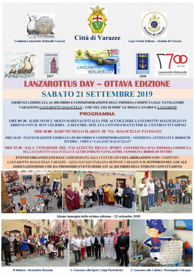 Sabato 21 settembre 2019 si terrà lottava edizione del -Lanzarottus Day-